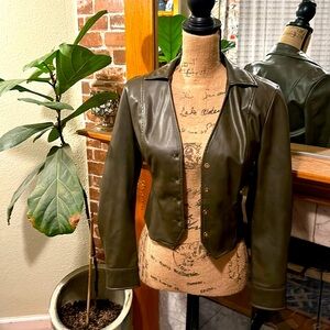 Zara faux leather jacket